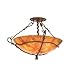 Kalco 3499BA/ALAB SEMI-Flush, Glass Options: G3752: White Alabaster d: 15.25 h: 4, Choose Lamping Option: Standard Lamping