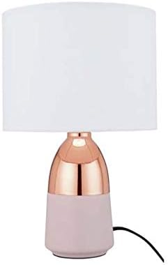 CFB Home Duno Touch Table Lamp, Pink & Copper
