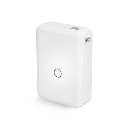 AMSLSIU Impresora térmica Inalámbrica Recargable 203dpi Rollo de Papel Portátil de Bolsillo Data Name Maker Printing Office