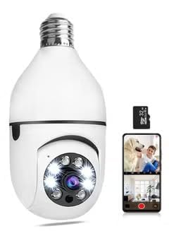 AZEC Wifi CCTV Security Camera | Wifi Wireless Security Camera | Panorama Mobile Phone Wi-Fi Wireless Camera for Home, Motion Detection, Alarm for Home, Office and Outdoor