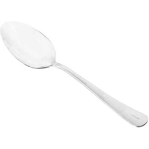 Mercer Culinary 18-8 Stainless Steel Plating Spoon with Solid Bowl, 9 Inch,Silver Cover