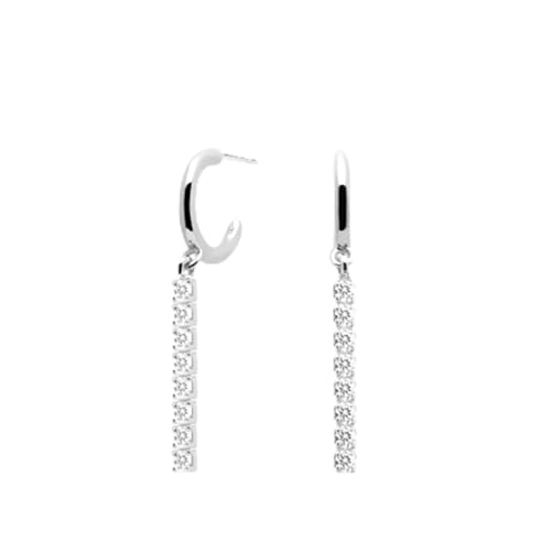 Boucles d'oreilles argent 925 anti-allergie avec zircon vert pour cartilage