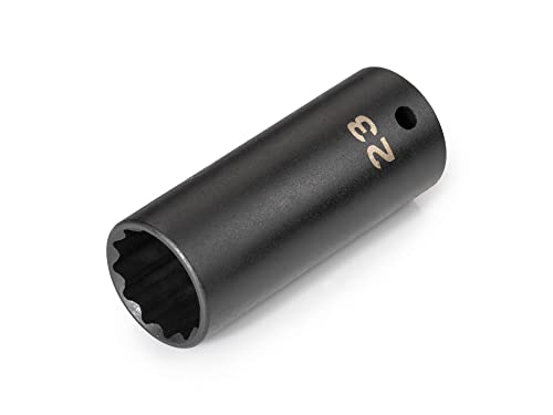 Image of TEKTON 1 /2 Inch Drive x 23 mm Deep 12-Point Impact Socket | SID23323