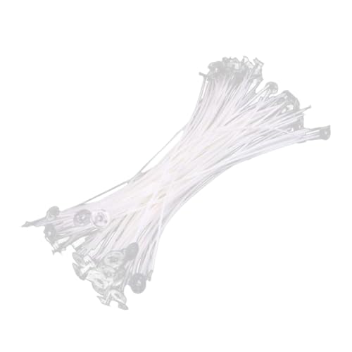 50 pzas Mechas de Algodón Pre-Waxed con Tabs para Velas