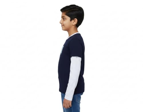 Image of Clotth Theory Boys Printed Bio Washed Cotton Full Sleeve T-Shirt for Boys