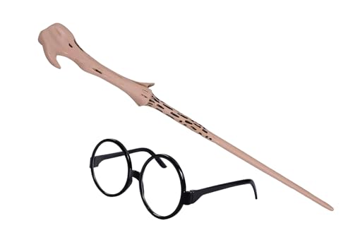 Image of HP Magic Wand for Kids Cosplay - New Designed Magical Wand with Music Box for Potterheads - Birthday Christmas Combo (Voldemort with Sunglass)