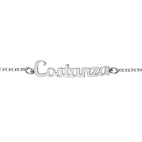 Regali Personalizzati sotto 100 euro Bracciale NOME donna in argento 925% | braccialetto con nome personalizzato | Fatti a mano, Made in Italy | COSTANZA