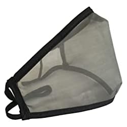 Protección De Manos Seguridad E Higiene Domos Mascarilla Transparente Reutilizable Homologada. Color NEGRO. Antipolen. Ideal para la DESESCALADA. Certificaciones UNE0065(ES) y CWA17553(UE). Fabricada en España (Talla M)