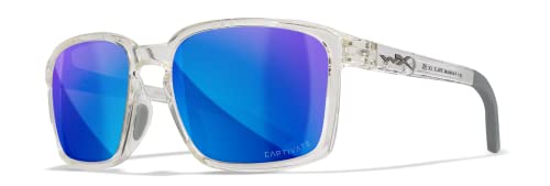 Image of Wiley X WX Alfa Captivate Polarized Sunglasses, Safety Glasses for Men and Women, UV Eye Protection