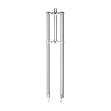 Tracer 26' 29' Triple Tree Aluminum Crown Disk Brake Fork for Stretch Chopper Bikes 26/29inch x 2.125/3.0inch Tire Wheels FK-TP80300102D8 (Chrome, 5)