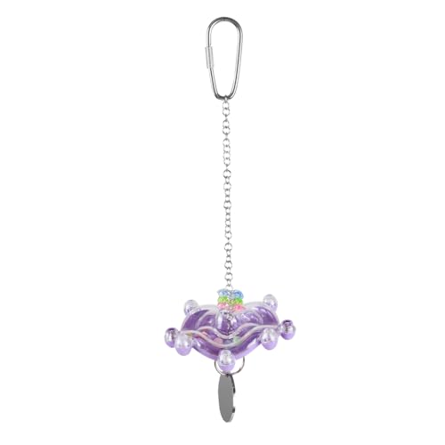 DONGKER Juguetes para periquitos, colorido, rueda giratoria interactiva, juguete de empleo para loros pequeños y medianos, cacatúas, conures, inseparables