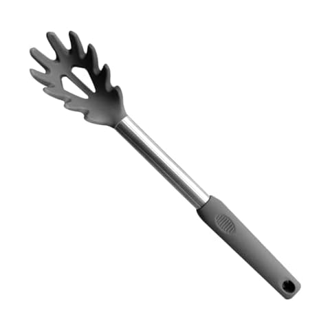 Silicone Pasta Fork, Kitchen Heat Resistant Noodle Spoon Server, BPA Free Spaghetti Strainer,Best Cooking Tools Cover