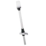 Perko 1611DP2CHR Telescoping White All-Round Pole Light with Base - 20.25