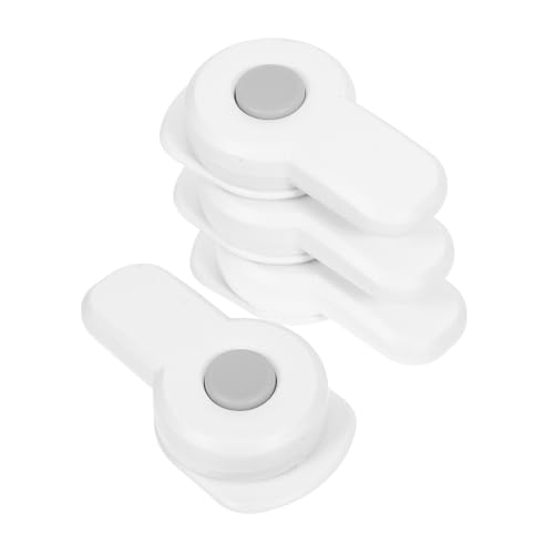 JOINPAYA 4 Piezas Cerradura Puerta Horno Infantil con Adhesivo Rotativo Bloqueo Seguro para Microondas Nevera y Fácil Instalación sin Taladro para Protección Cocina