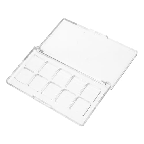 HONITANO Paleta Transparente Vacía para Sombras y Labios Compartimentos Bandeja Pigmentos DIY para Maquillaje Organizador Cosmético Versátil