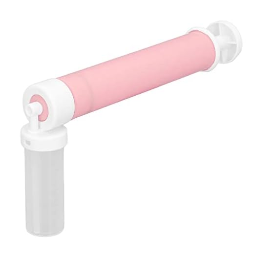 Manuell tårta Airbrush, multifunktionell DIY-bakverktyg Professionellt genomskinligt rör Plast tårtfärgningspump för bakverk för kex(Rosa)