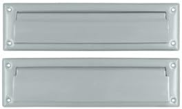 Mail Slot with Interior Flap - Satin Chrome - Solid