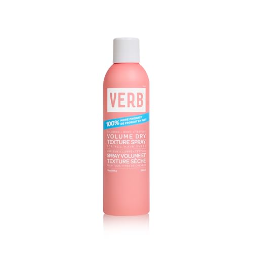 VERB Volume Dry Texture Spray Jumbo 10 oz- Boosts Volume Adds Fullness & Weightless Grit - No Parabens Gluten or Harmful Sulfates