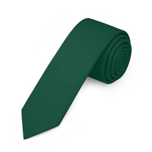 Image of Jacob Alexander Men's Skinny Width 2 inch Solid Color Tie