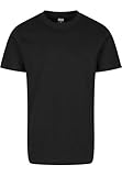 Col côtelé Urban Classics Basic Tee T-Shirt, Noir (7), XS Homme