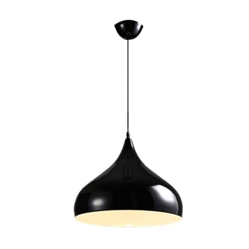 Suspension en aluminium au design minimaliste de 30 cm, lustre décoratif noir HJLJKG
