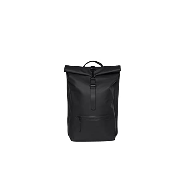 RAINS-Old-Version-Rolltop-Rucksack-Black RAINS Old Version Rolltop Rucksack - Black