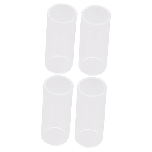 WHAMVOX 2sets 6cm Glass Bottleneck Slides Electric Guitar Slides Guitar Accessory Finger Slider Parts 2pcs*2
