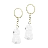 MOTHNUR 2 Stück Transparenter Hundeharr aufbewahrungsbox Schlüsselanhänger Kompakt und Leicht Schützt Haustierhaare vor Feuchtigkeit und Schmutz Erinnerung an Geliebte Hunde Praktisches