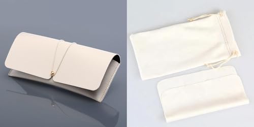 MAVKA STORE Unisex Vintage Oversized Square Sunglasses Luxury Retro UV400 Protection Eyewear Men Women, PC-Metal Frame, White Trendy Fashion Shades Brown Lenses. Case, Bag, Cloth, Screwdriver3