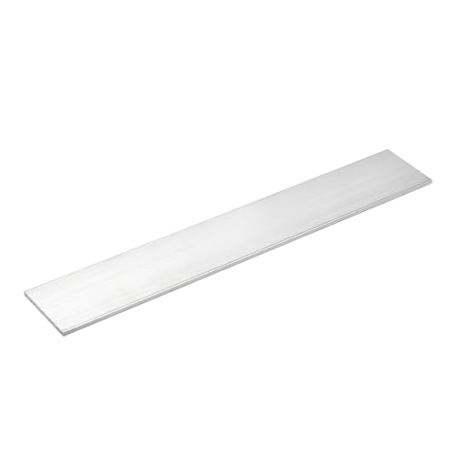 QUARKZMAN Barra Cuadrada de Aluminio 1/8' Grosor 2' Ancho 12' Longitud Placa Plana de Aluminio 6061 3 x 50 x 305mm T6511 Nuevo Stock de Molino Sólido para Construcción Industrial