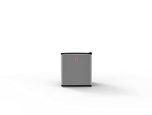 Hoover 62L Single Door Compact Refrigerator with Freezer Compartment - Mechanical Control, Adjustable Thermostat, Security Lock, 1 Removable Shelf, Defrost Feature, 1 Year Warranty, Silver - HSD-K62-S