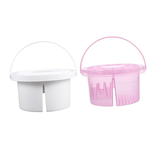 PLAFOPE Multi-use Shabu Pen Bucket Paint Brush Cleaning Mixing Tray for Acrylic Watercolor Temper