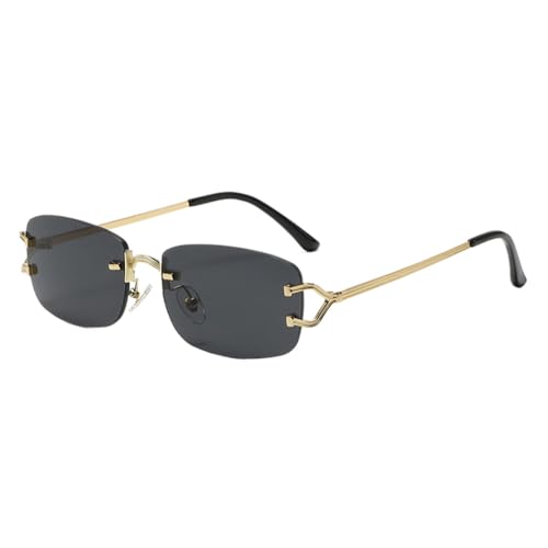 sunglasses for men brown rimless metal women decoration for outdoor sports travelman