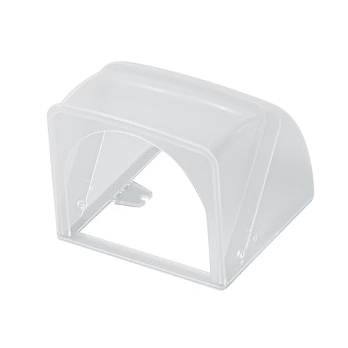 KiBcsLic Wall Socket Box Electrical Outlet Cover Accessories Outdoor Socket Waterproof Box for Switch Protection Bathroom Indoor, Folding Clear