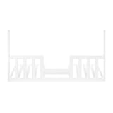 Child Craft Toddler Bed Guard Rail for London and Delaney Full-Size Cribs, Matte White Finish