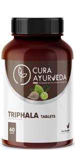 Cura Ayurveda Triphala Ayurvedic Tablets | Bowel Wellness | Healthy Skin, Digestion, Eye Care Support | Immune System Boost - 60 Pack (B0CFVPVYGV) Amazon Price History, Amazon Price Tracker