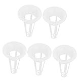 Housoutil 50個水耕栽培用プラスチックバスケット ガーデン用品 植物発芽カップ 無土壌栽培対応 根の成長を促進するスロットデザイン