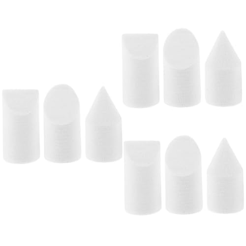 TEHAUX 3sets Art Brush Cleaner Paint Mixing Tool Sketching Clean Replacement Head Sketch Wipe for Sketching Pen Sketch Trimmer Eraser Blending 3pcs*3