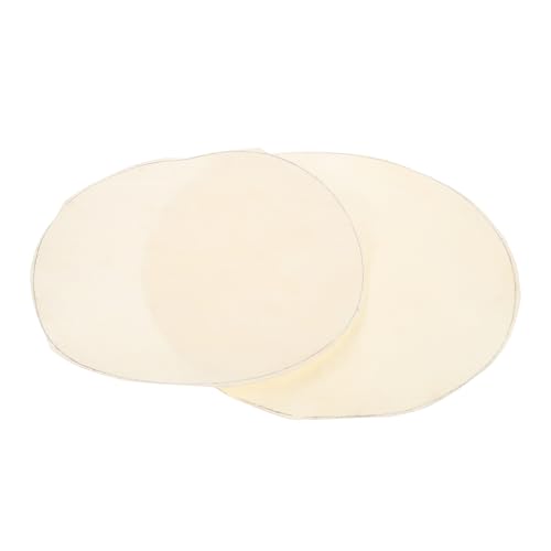 BCOATH 2pcs Goat Skin Drum Skin for Head Cover Natural Drum Cover Replacement Leather