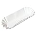HOFFMASTER Fluted Hot Dog Trays, 6w X 2d X 2h, White HFM610740