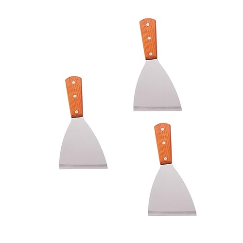 ULTECHNOVO 3pezzi Spatole Per Bistecca in Acciaio Inossidabile Paletta Da Cucina Per Bistecche Utensile Da Cucina Liscio Sbavature Facile