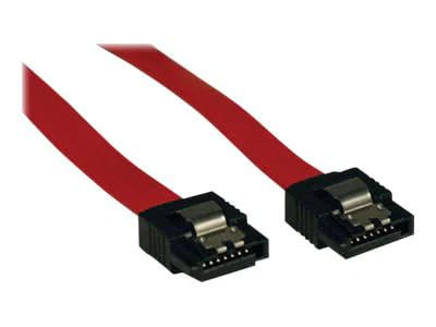 Tripp Lite Eaton Series P940-19I 19in SATA 6Gbps Latching Shielded Cable, 7-Pin to 7-Pin Female Straight, Red 1.6ft, RoHS, HDD/SSD, Cloud Care Pre-Configured Bundle Eligible (10 Pack)