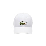 Lacoste Men's Crocodile Badge Twill Cap, White, One Size
