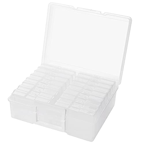 Plastic Photo Storage Box with 16