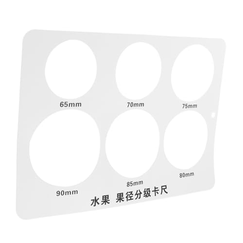 CATIEBYE フルーツ直径測定ゲージ プラスチック製果物計 測定リング付き選別ツール リンゴなどの果実の大きさ確認に 丈夫で軽量な携帯用デザイン
