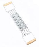 Fitnessgeräte Abnehmbare Federzieher Spanner Kastenexpander Exerciser Fitnessgeräte Holzgriff Übung Muskelgerät, Fitnessgeräte (Color : Silver)