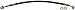 Dorman H621357 Front Passenger Side Brake Hydraulic Hose Compatible with Select Hyundai Models