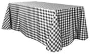Miniatura 9 de Efavormart Perfect Picnic Inspired - Manteles de poliéster de 90 x 132 pulgadas a cuadros negros y blancos para decoración de fiestas y eventos