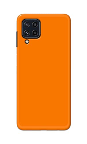 Image of Plain Orange Hard Back Case Cover for Samsung Galaxy M32 (4G) / Samsung F22 (4G) / Samsung M22 (4G) Back Cover -(J5) VNS2229