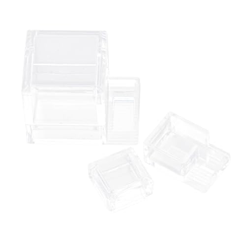 iplusmile 2 Piezas Cuencos de Agua para de Acrílico Transparentes Resistentes de Bebederos para Nidos Recarga Fácil y Diseño Duradero para Alimentación de